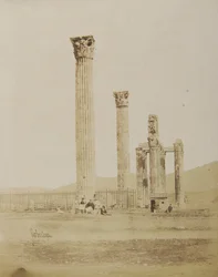 View of the Temple of Olympian Zeus from the West